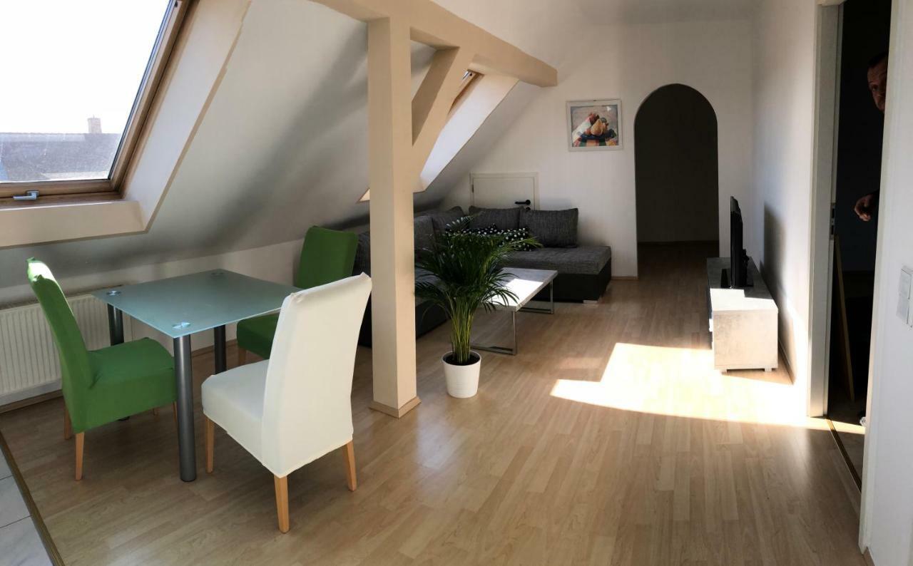 Kuschelige Dachgeschosswohnung Am Clarapark ライプツィヒ エクステリア 写真